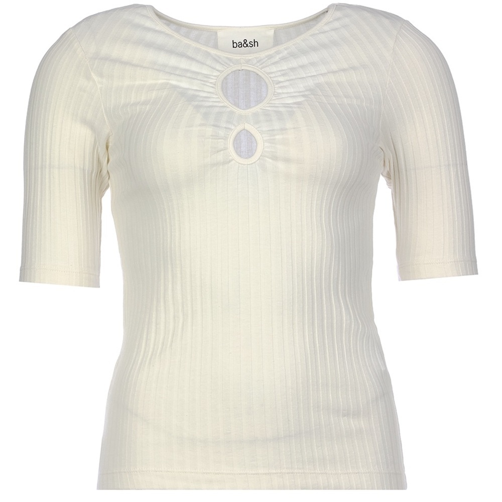 BA&SH Massiva Ribbed Keyhole Top XS
